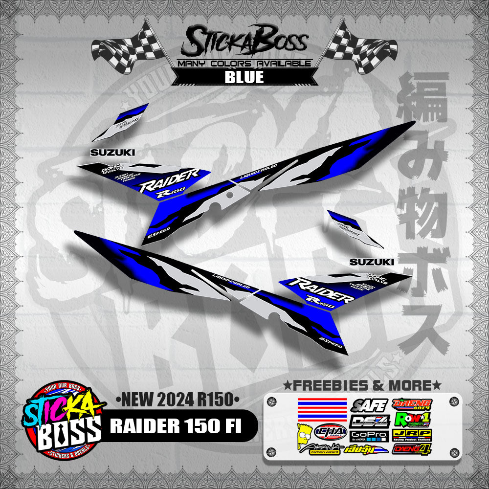 RAIDER 150 FI DECALS ( NEW 2024 R150 )【WITH FREEBIES】