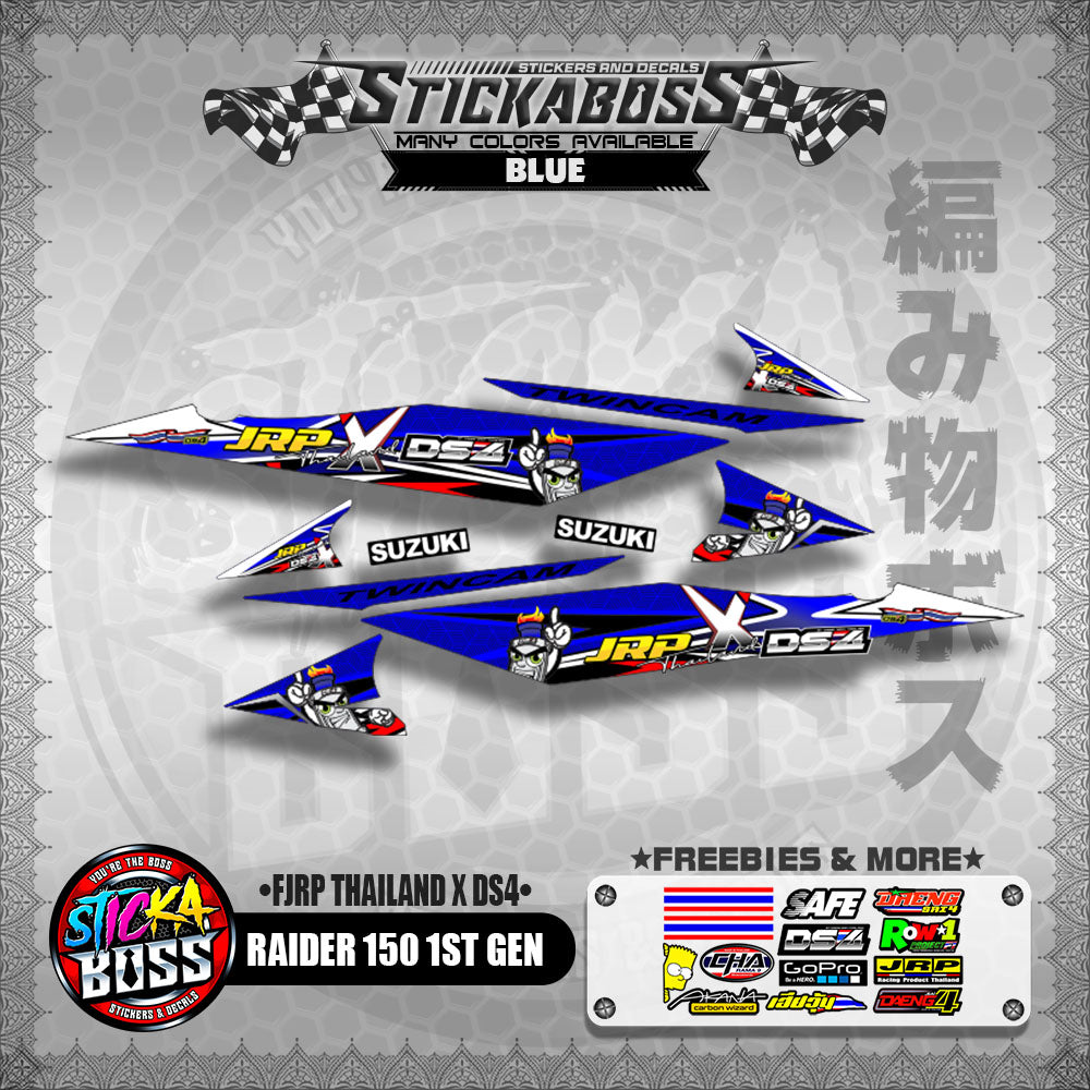 RAIDER 150 1ST GEN DECALS ( JRP THAILAND X DS4 )【WITH FREEBIES】