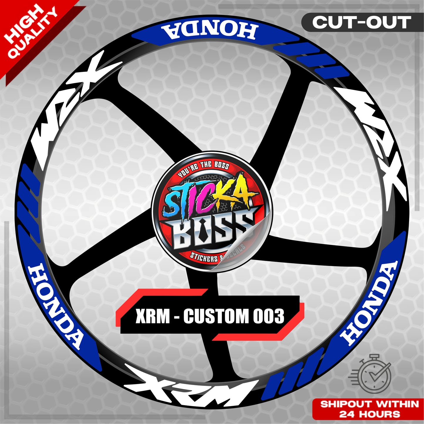 XRM MAG STICKER SET ( 2 MAGS ) - CUSTOM 003 | VINYL WATERPROOF CUT-OUT DECALS