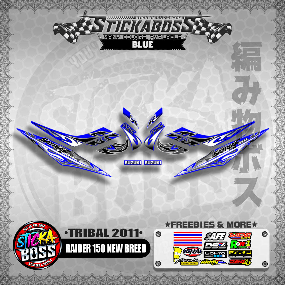 RAIDER 150 NEW BREED DECALS ( TRIBAL 2011 )【WITH FREEBIES】