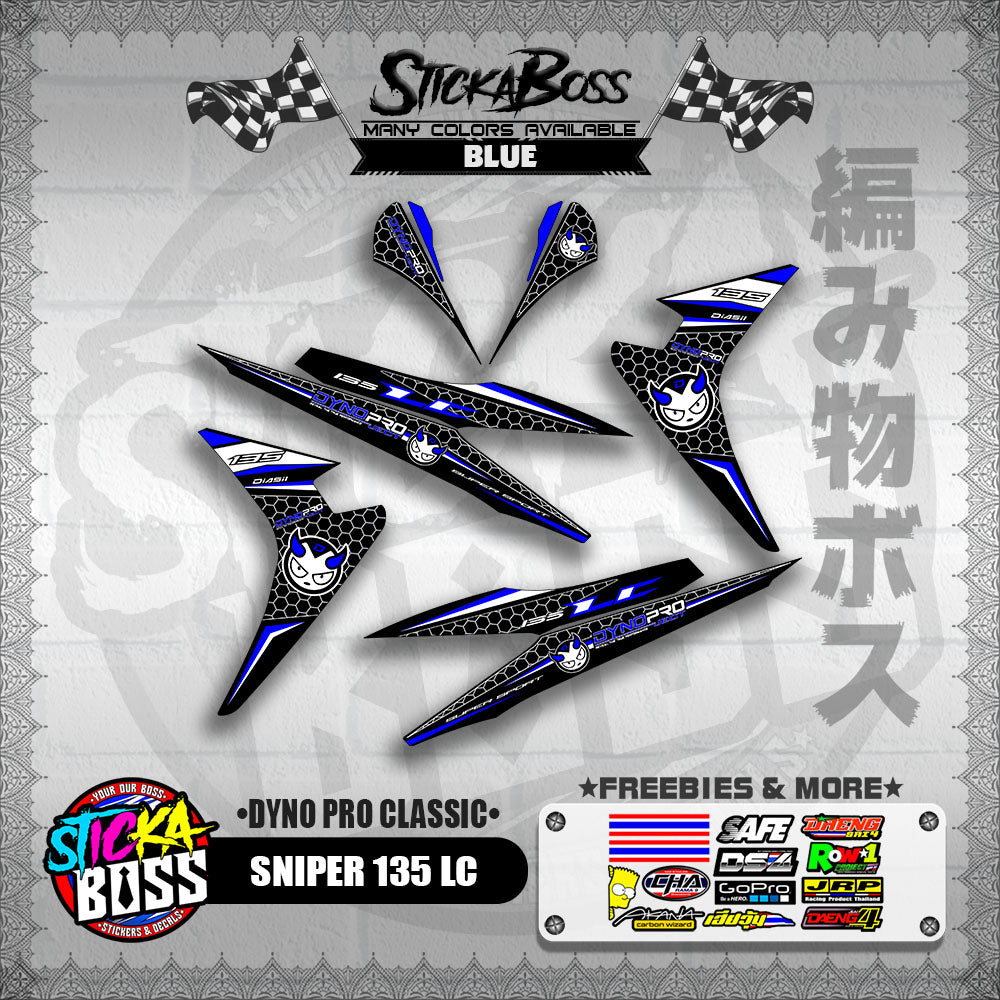 SNIPER 135 LC DECALS ( DYNO PRO CLASSIC )【WITH FREEBIES】