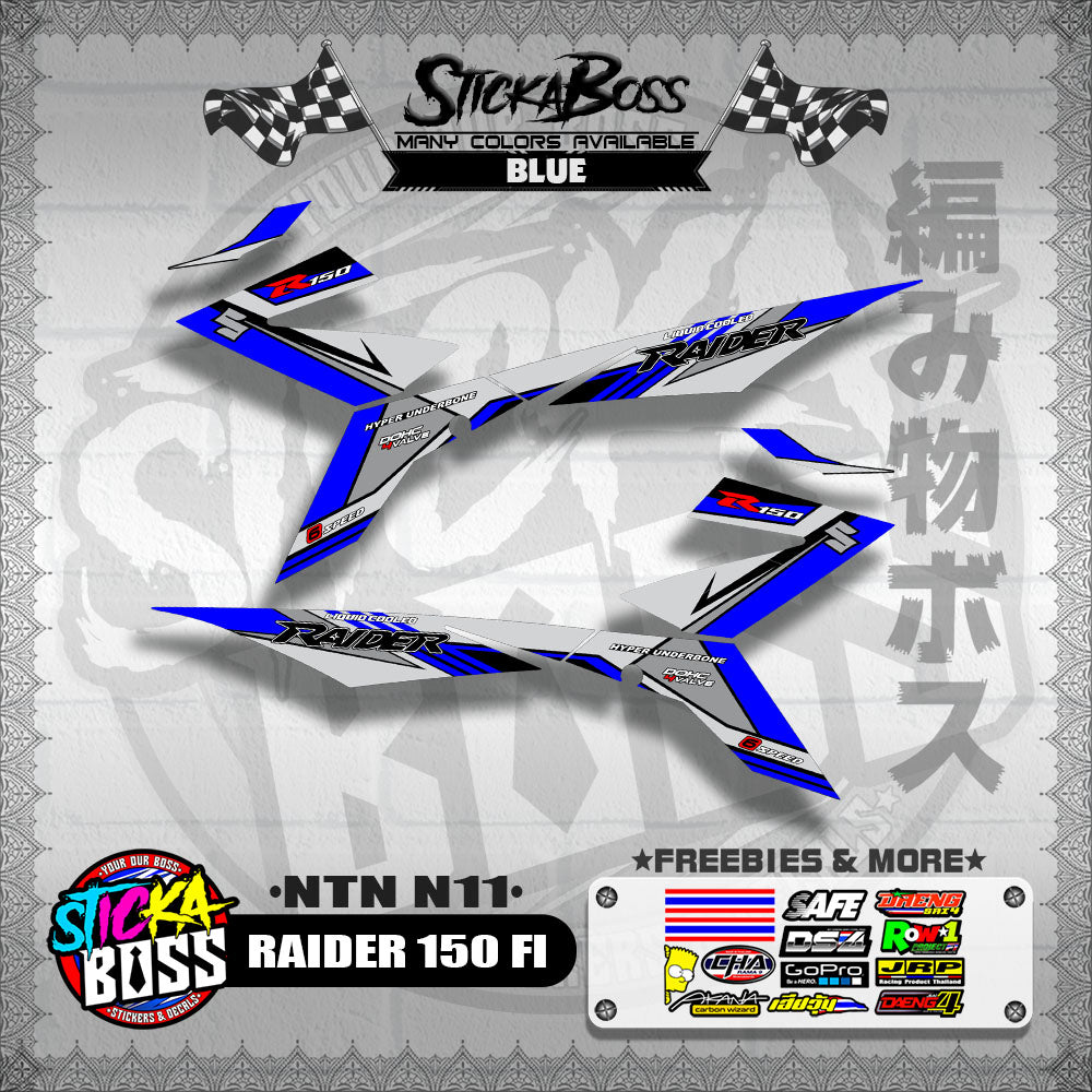 RAIDER 150 FI DECALS ( NTN N11 )【WITH FREEBIES】