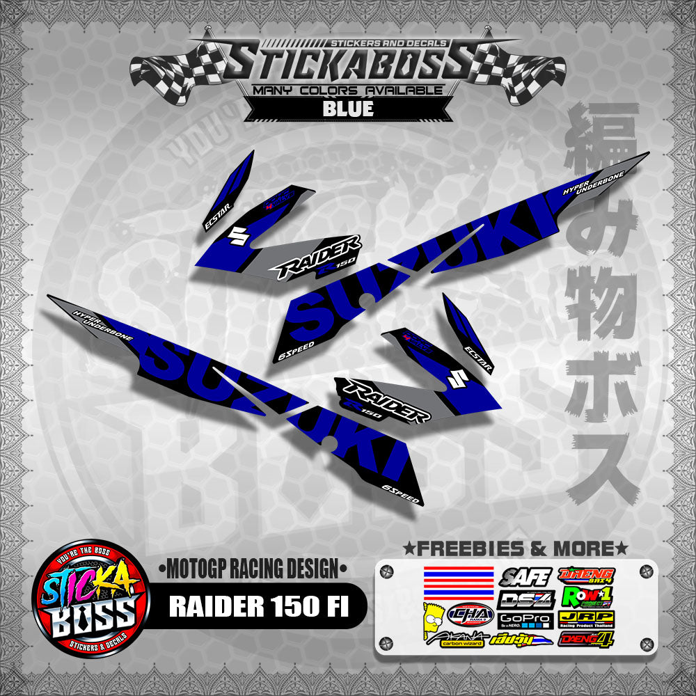 RAIDER 150 FI DECALS ( MOTOGP RACING DESIGN )【WITH FREEBIES】