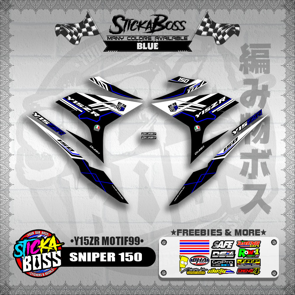 SNIPER 150 DECALS ( Y15ZR MOTIF99 )【WITH FREEBIES】
