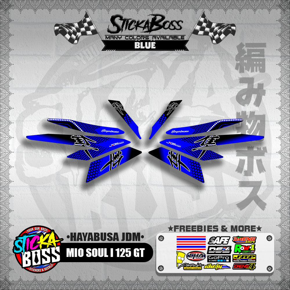 MIO SOUL I 125 GT DECALS ( HAYABUSA JDM )【WITH FREEBIES】