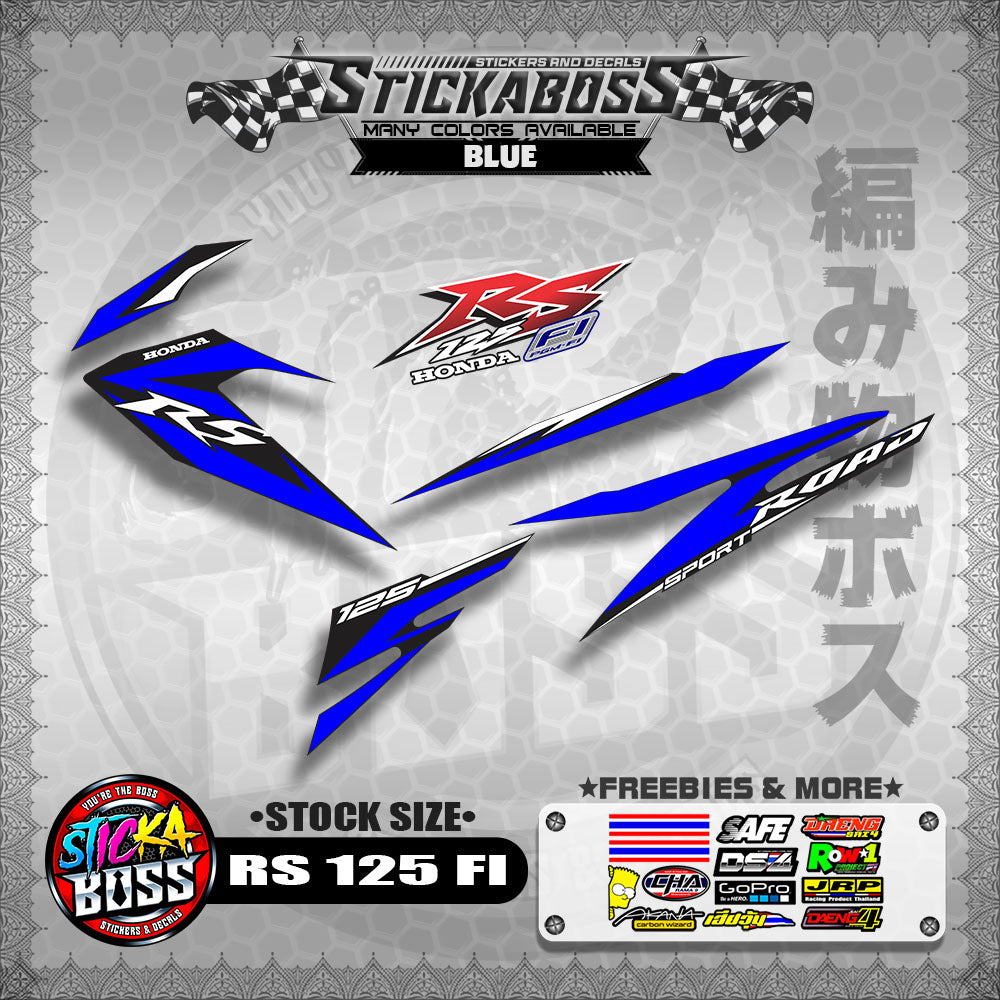 RS 125 FI Stock Decals (STOCK SIZE)【PREMIUM GLOSSY LAMINATED】