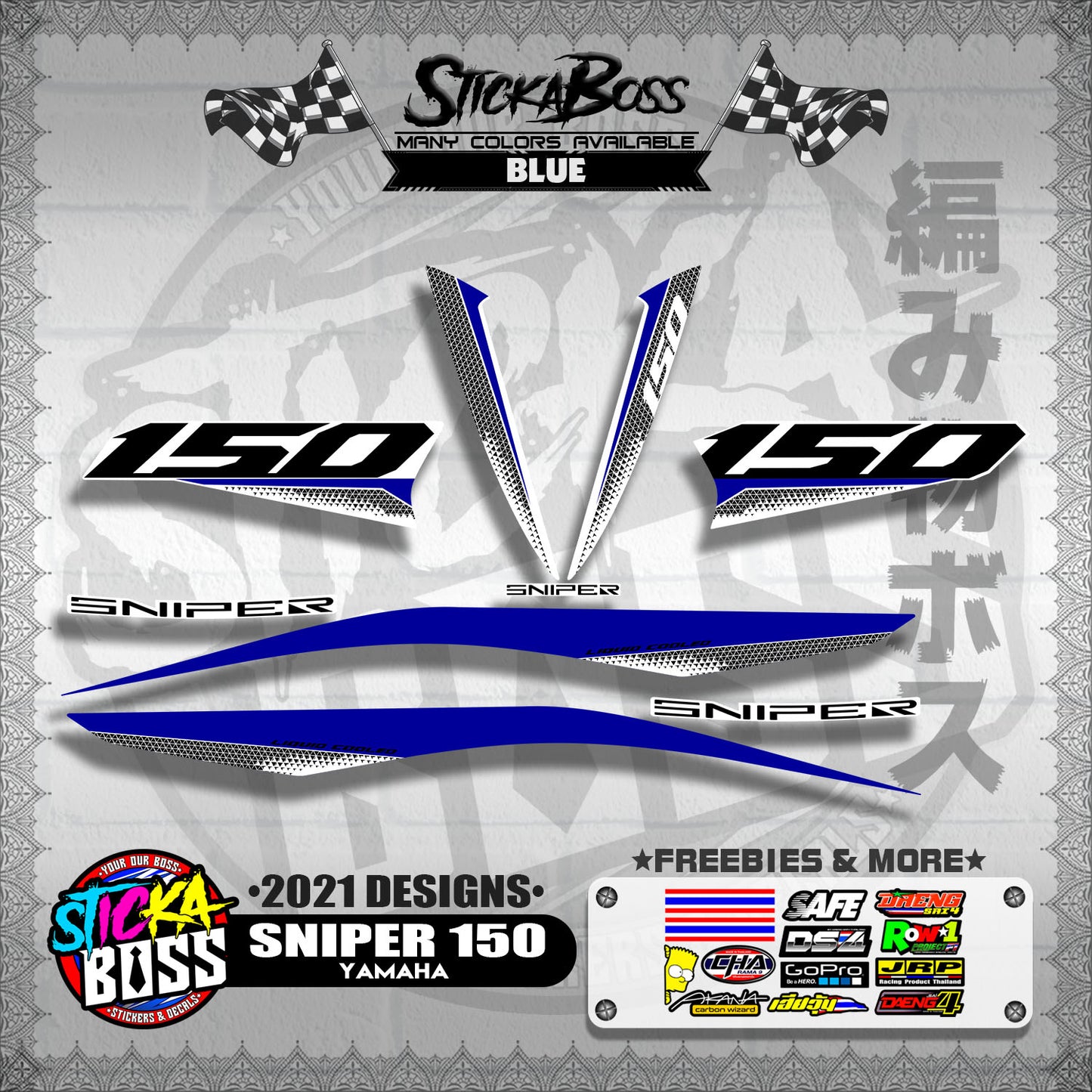 SNIPER 150 DECALS ( 2021 DESIGNS )【WITH FREEBIES】