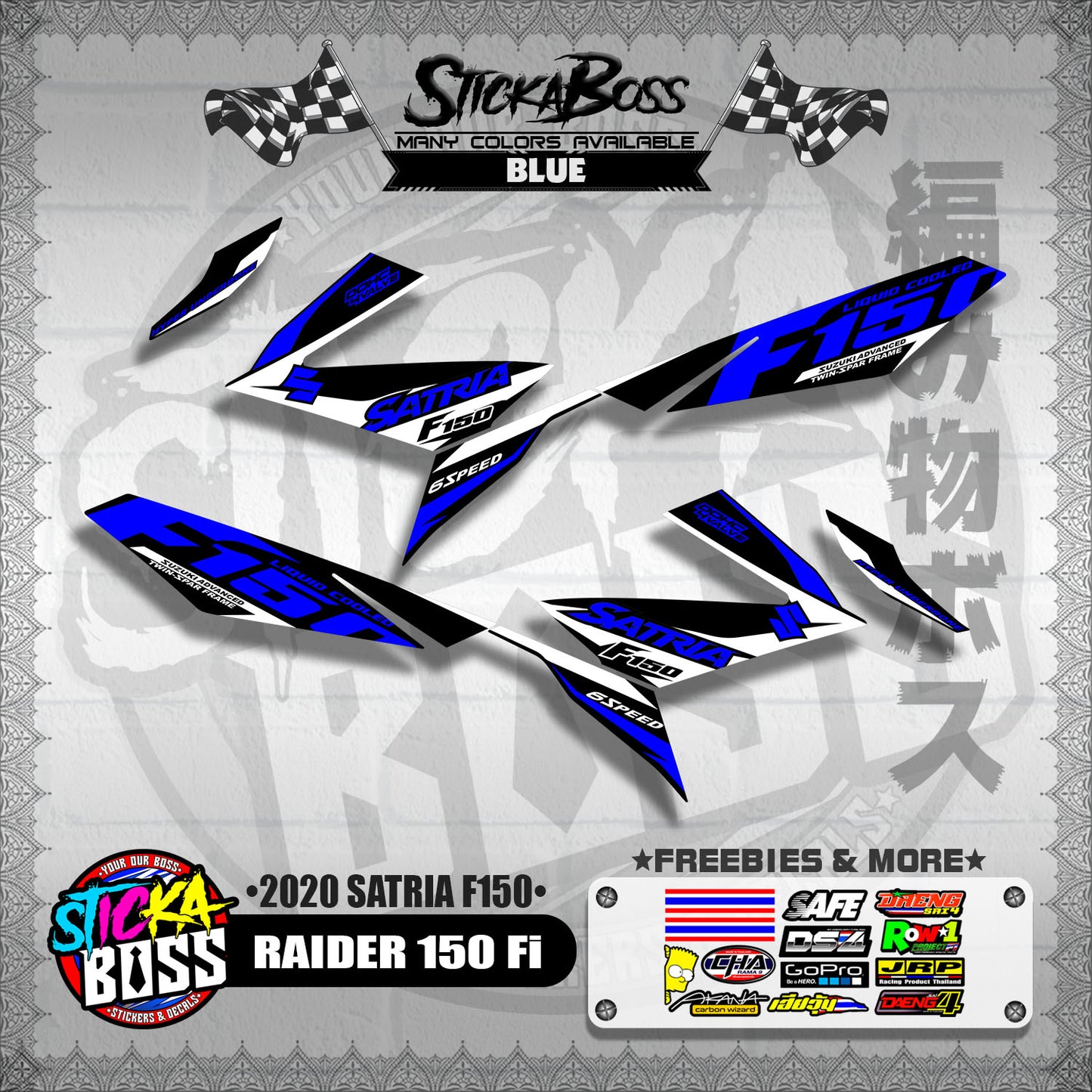 RAIDER 150 Fi DECALS ( 2020 SATRIA F150 )【WITH FREEBIES】