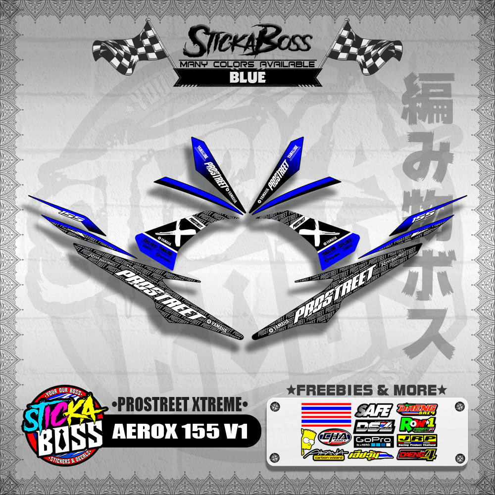 AEROX 155 V1 DECALS ( PROSTREET XTREME )【WITH FREEBIES】