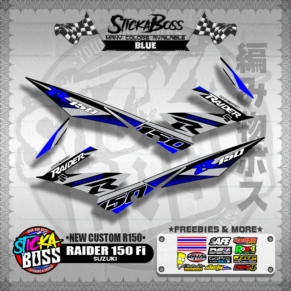 RAIDER 150 Fi DECALS ( NEW CUSTOM R150 )【WITH FREEBIES】