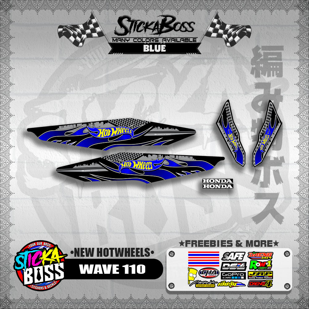 WAVE 110 DECALS ( NEW HOTWHEELS)【WITH FREEBIES】