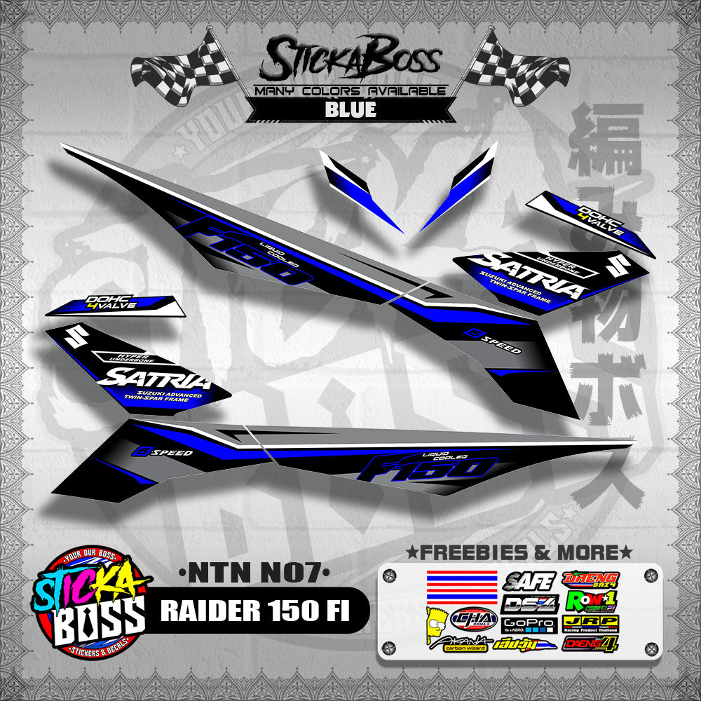 RAIDER 150 FI DECALS ( NTN N07 )【WITH FREEBIES】