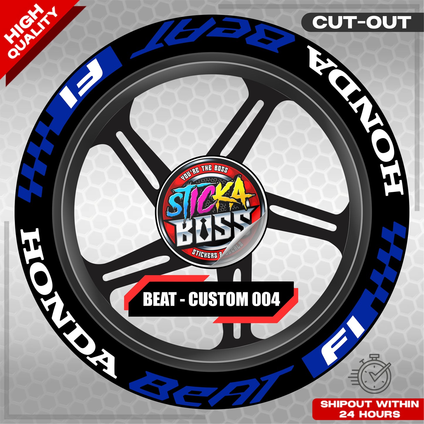 BEAT MAG STICKER SET ( 2 MAGS ) - CUSTOM 005 | VINYL WATERPROOF CUT-OUT DECALS