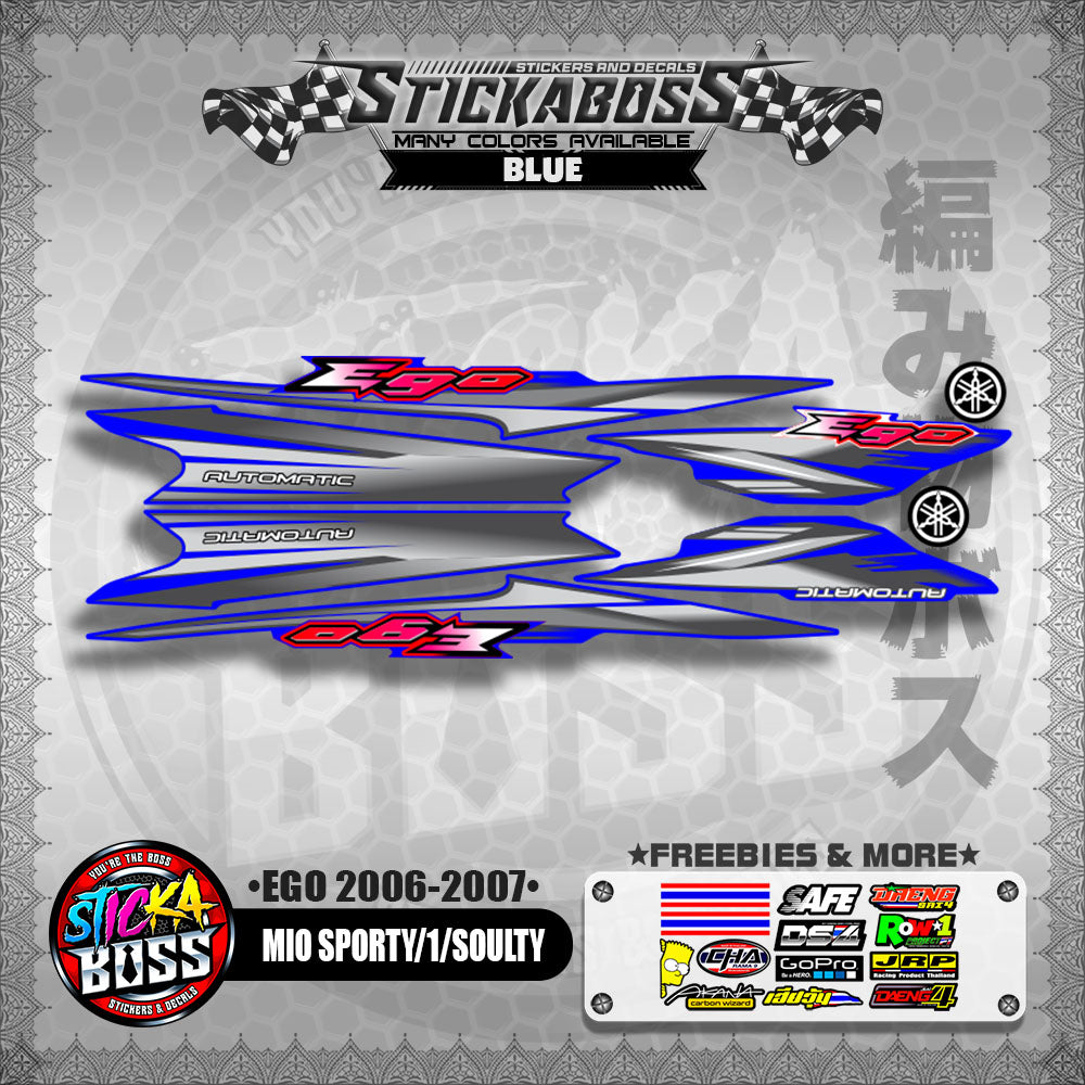 MIO SPORTY / MIO 1 / SOULTY DECALS ( EGO 2006 - 2007 )【WITH FREEBIES】