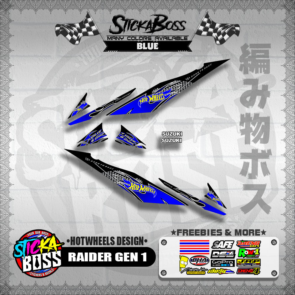RAIDER GEN 1 DECALS ( HOTWHEELS DESIGN )【WITH FREEBIES】