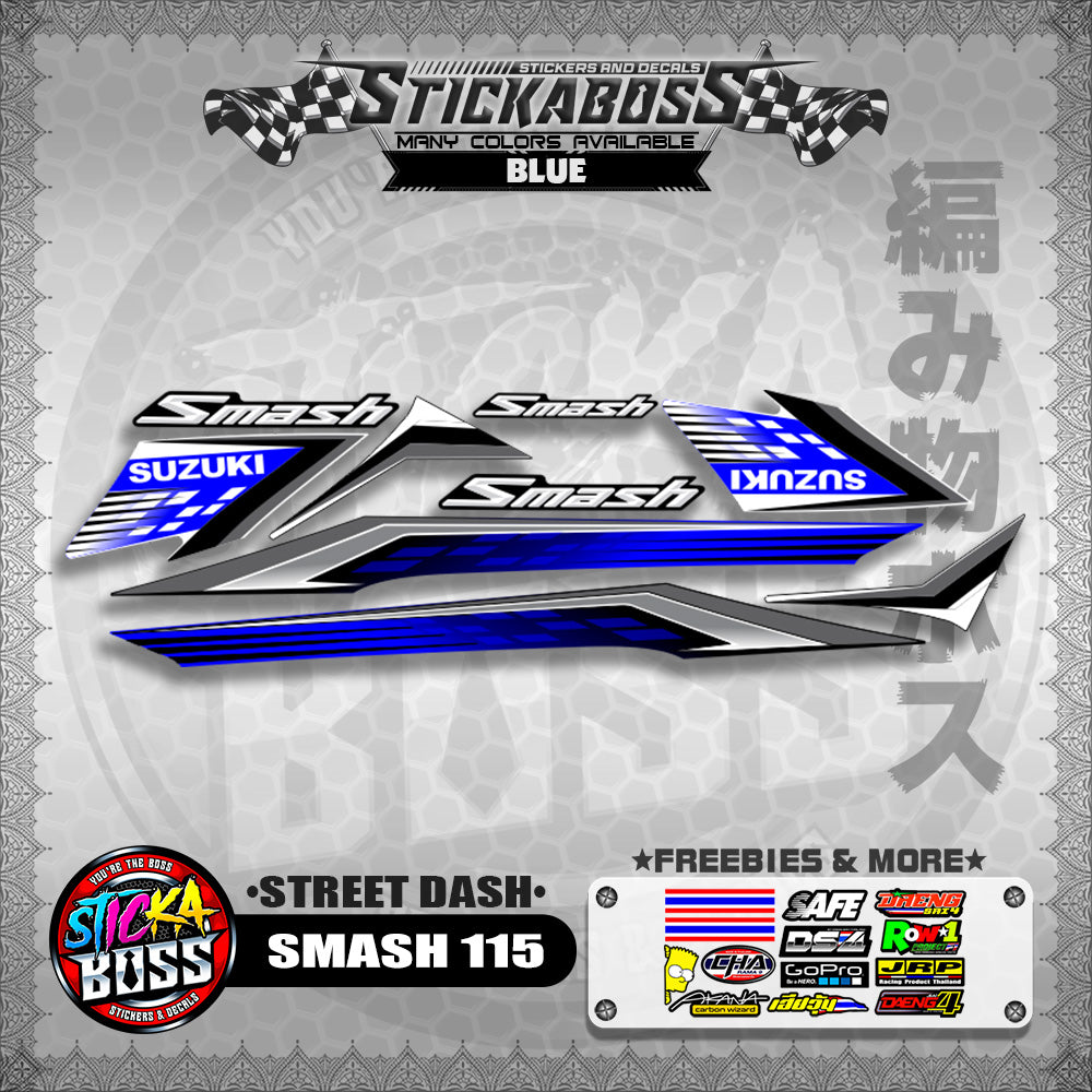 SMASH 115 STICKER DECALS ( STREET DASH )【WITH FREEBIES】
