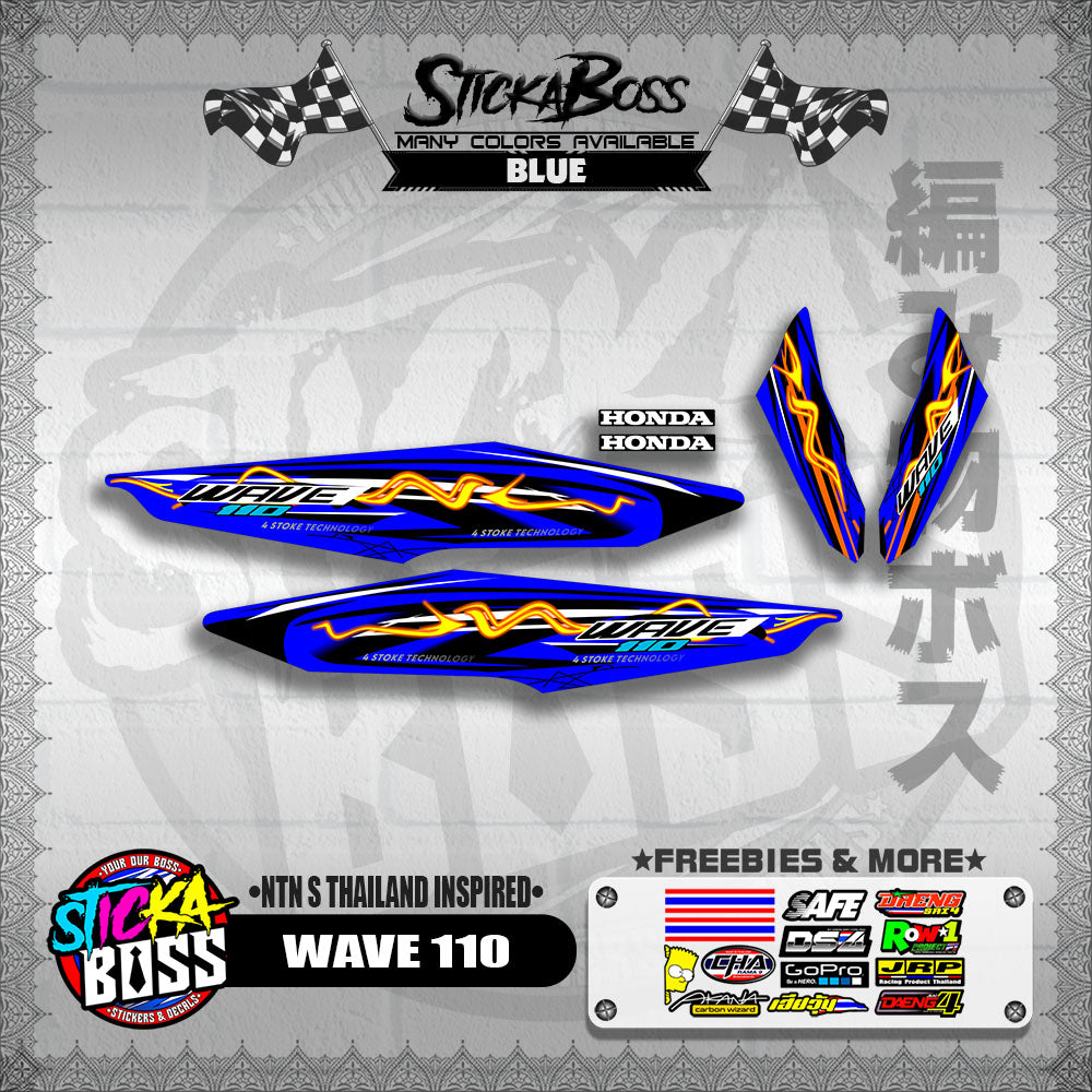 WAVE 110 DECALS ( NTN S THAILAND INSPIRED)【WITH FREEBIES】