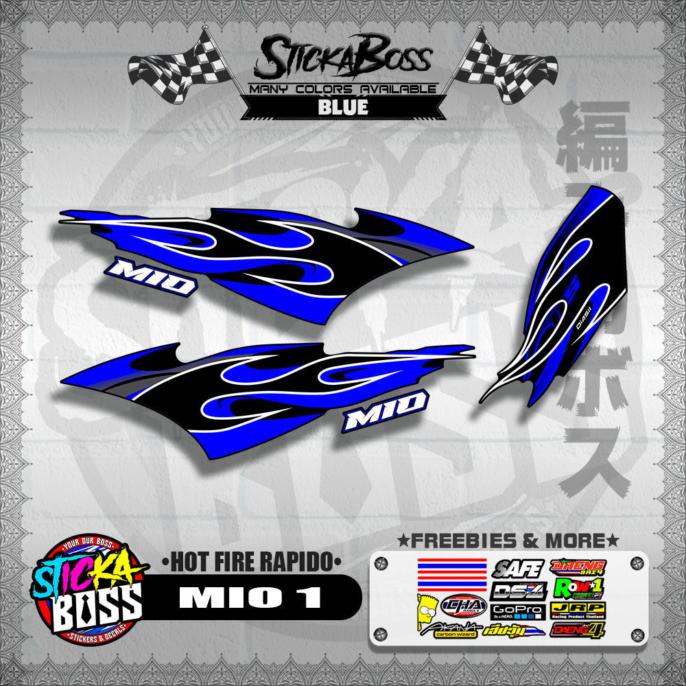 MIO 1 DECALS ( HOT FIRE RAPIDO )【WITH FREEBIES】