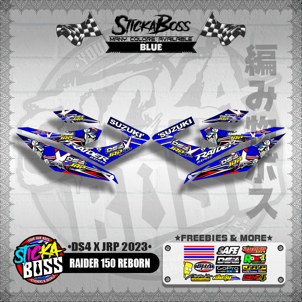 RAIDER 150 REBORN DECALS ( DS4 X JRP 2023 )【WITH FREEBIES】