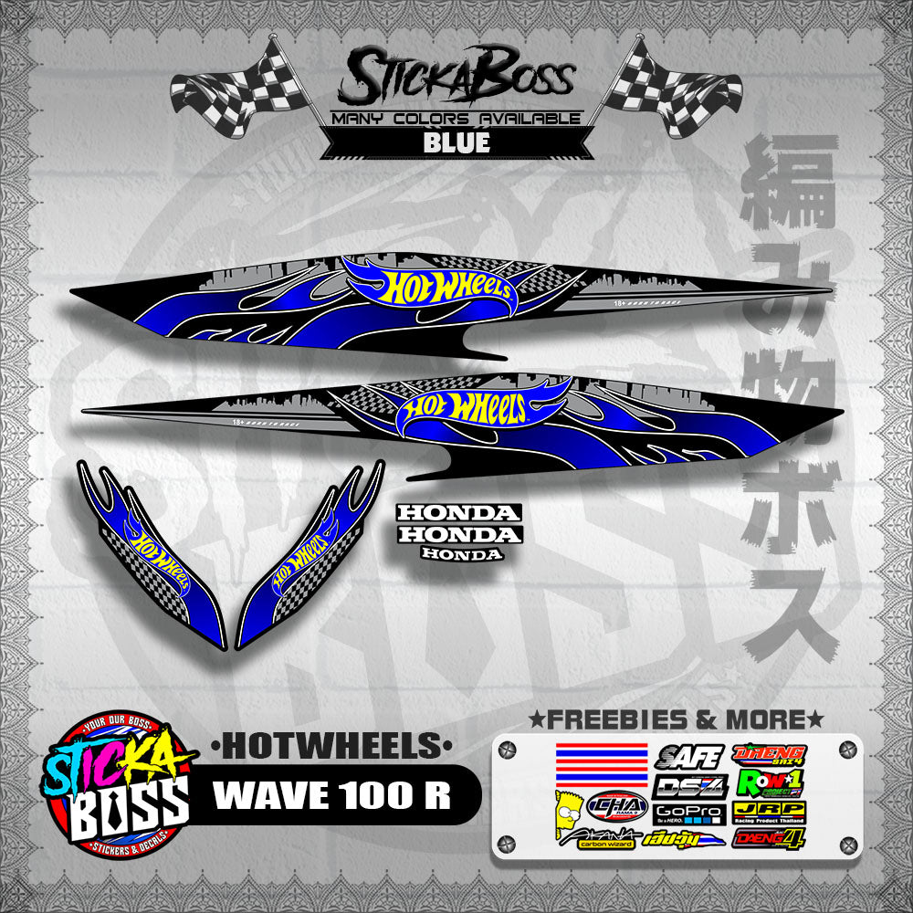 WAVE 100 R 2018 DECALS ( HOTWHEELS )【WITH FREEBIES】