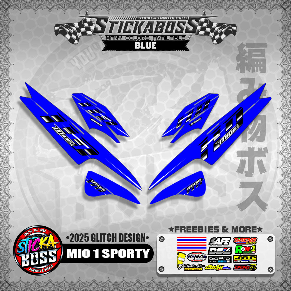 MIO 1/SPORTY/ SMILE STICKER DECALS ( 2025 GLITCH DESIGN )【WITH FREEBIES】
