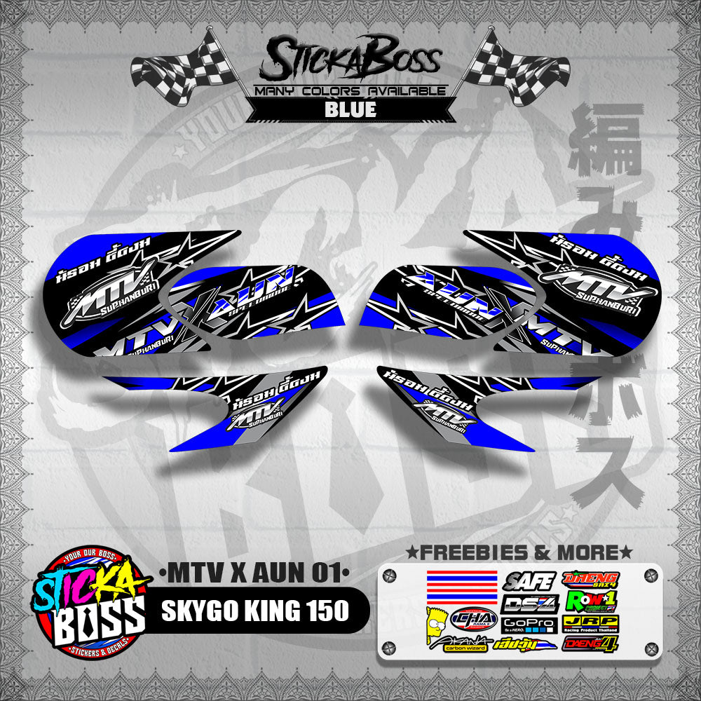 SKYGO KING 150 DECALS ( MTV X AUN 01 )【WITH FREEBIES】