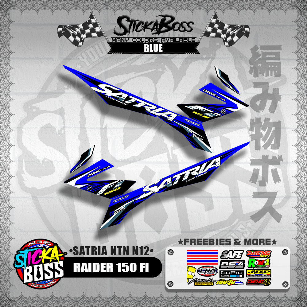 RAIDER 150 FI DECALS ( SATRIA NTN N12 )【WITH FREEBIES】