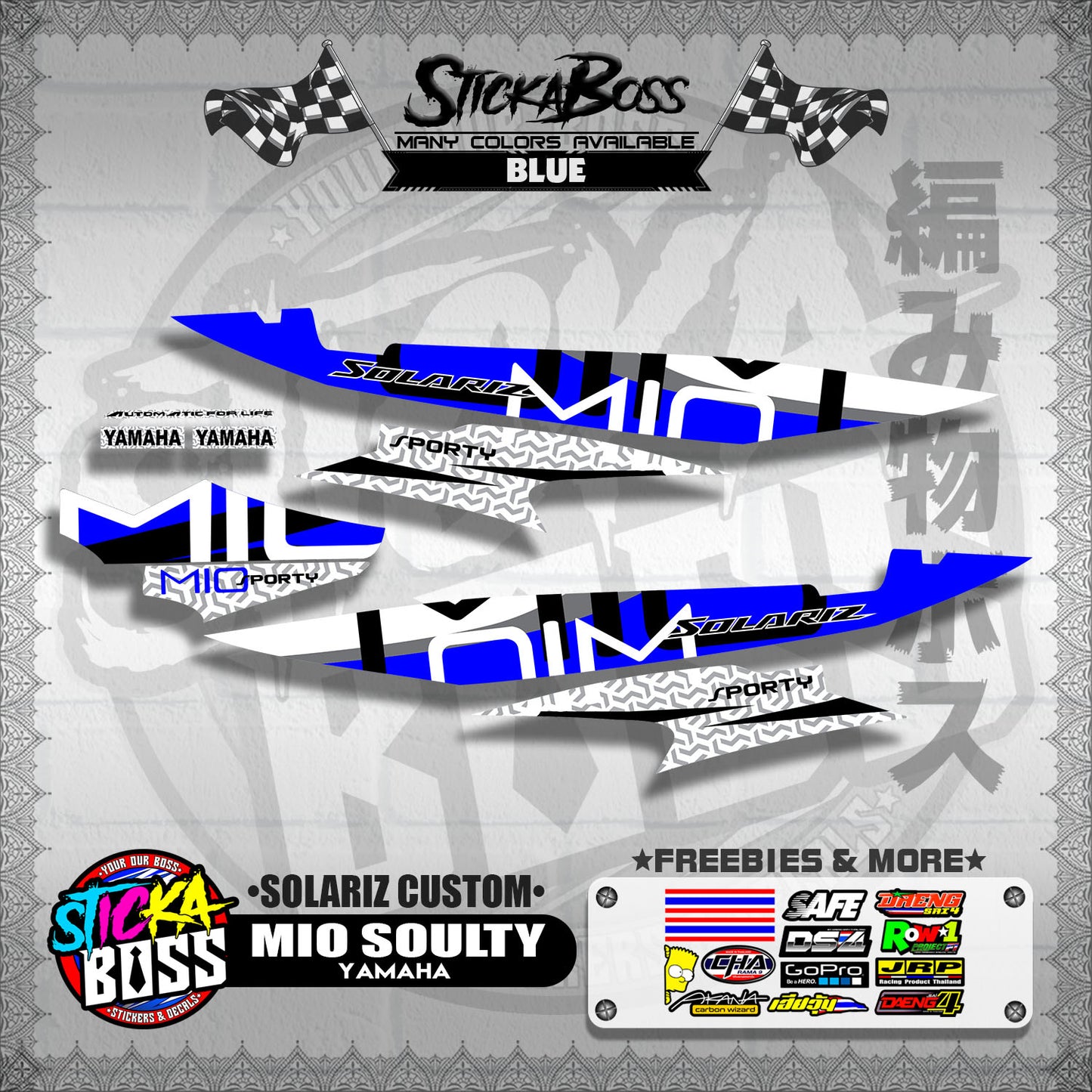 MIO SOULTY DECALS ( SOLARIZ CUSTOM )【WITH FREEBIES】