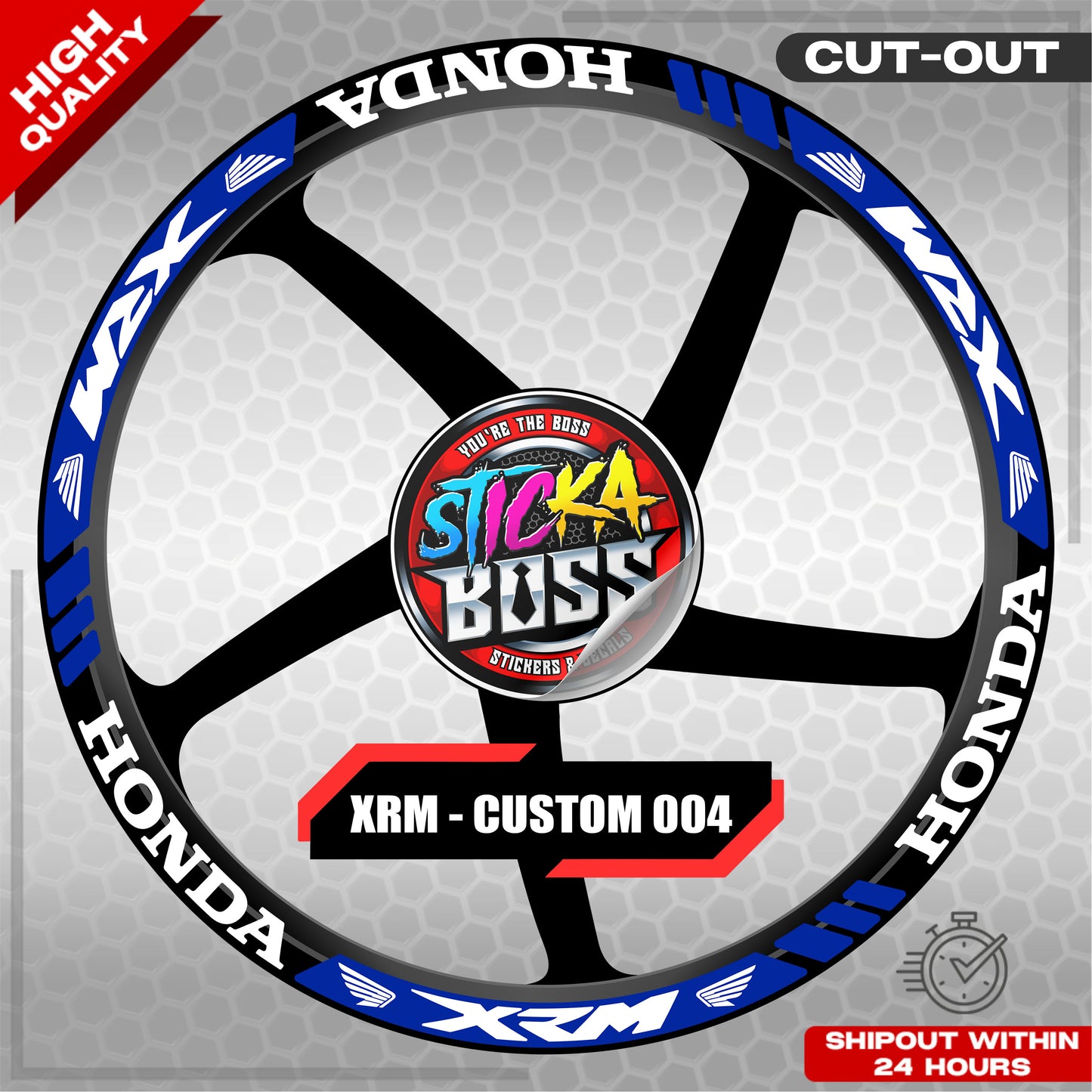 XRM MAG STICKER SET ( 2 MAGS ) - CUSTOM 004 | VINYL WATERPROOF CUT-OUT DECALS