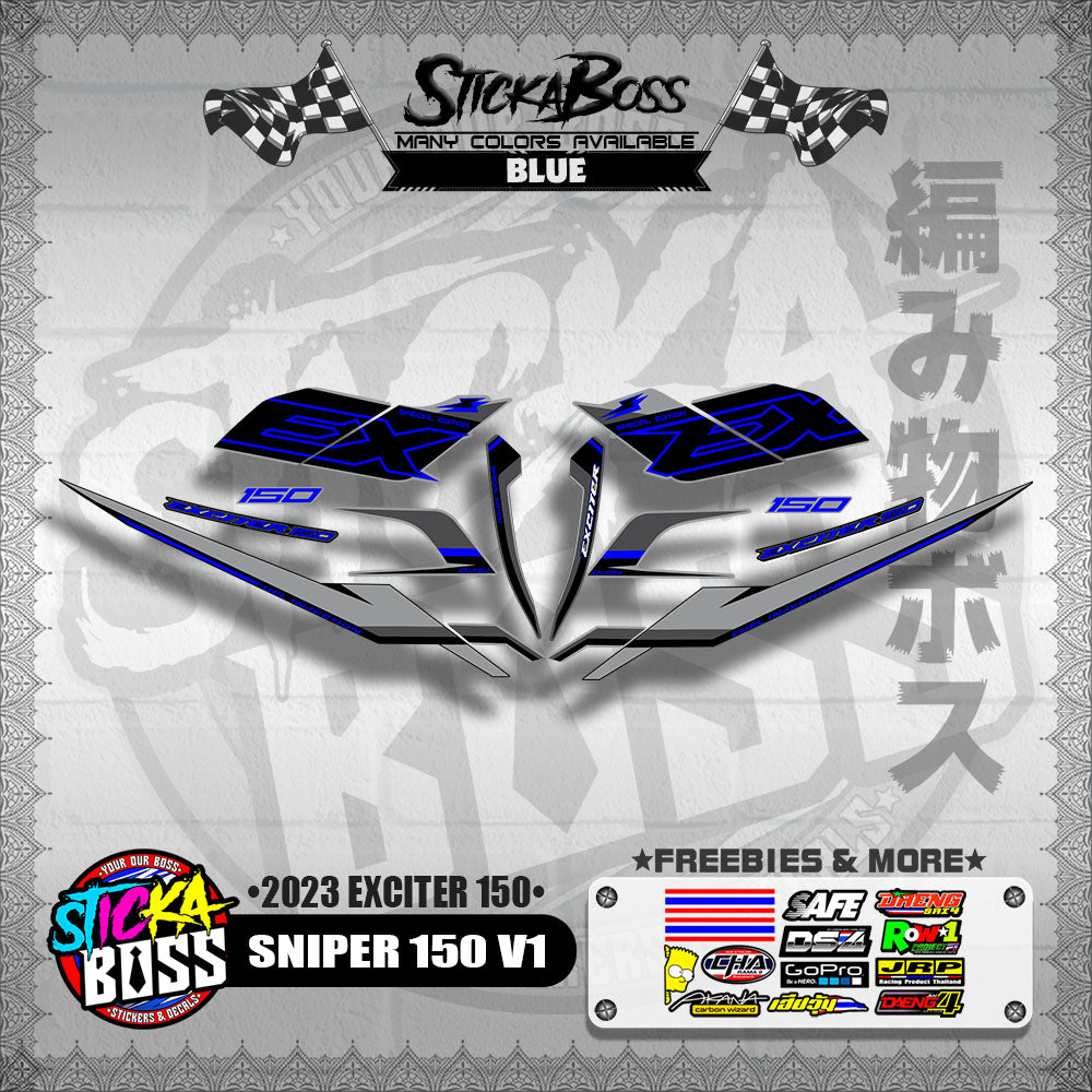 SNIPER 150 V1 VIETNAM DECALS ( 2023 EXCITER 150 )【WITH FREEBIES】