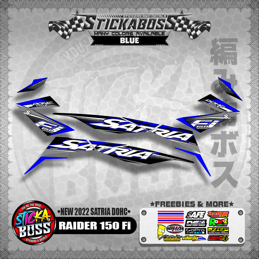 SUZUKI RAIDER 150 Fi STOCK DECAL (NEW 2022 SATRIA DOHC)【WITH FREEBIES】