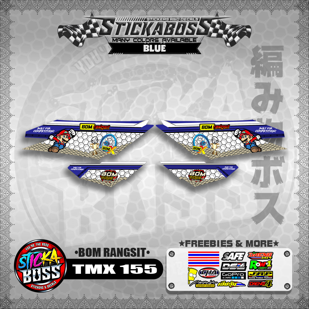 TMX 155 DECALS ( BOM RANGSIT )【WITH FREEBIES】