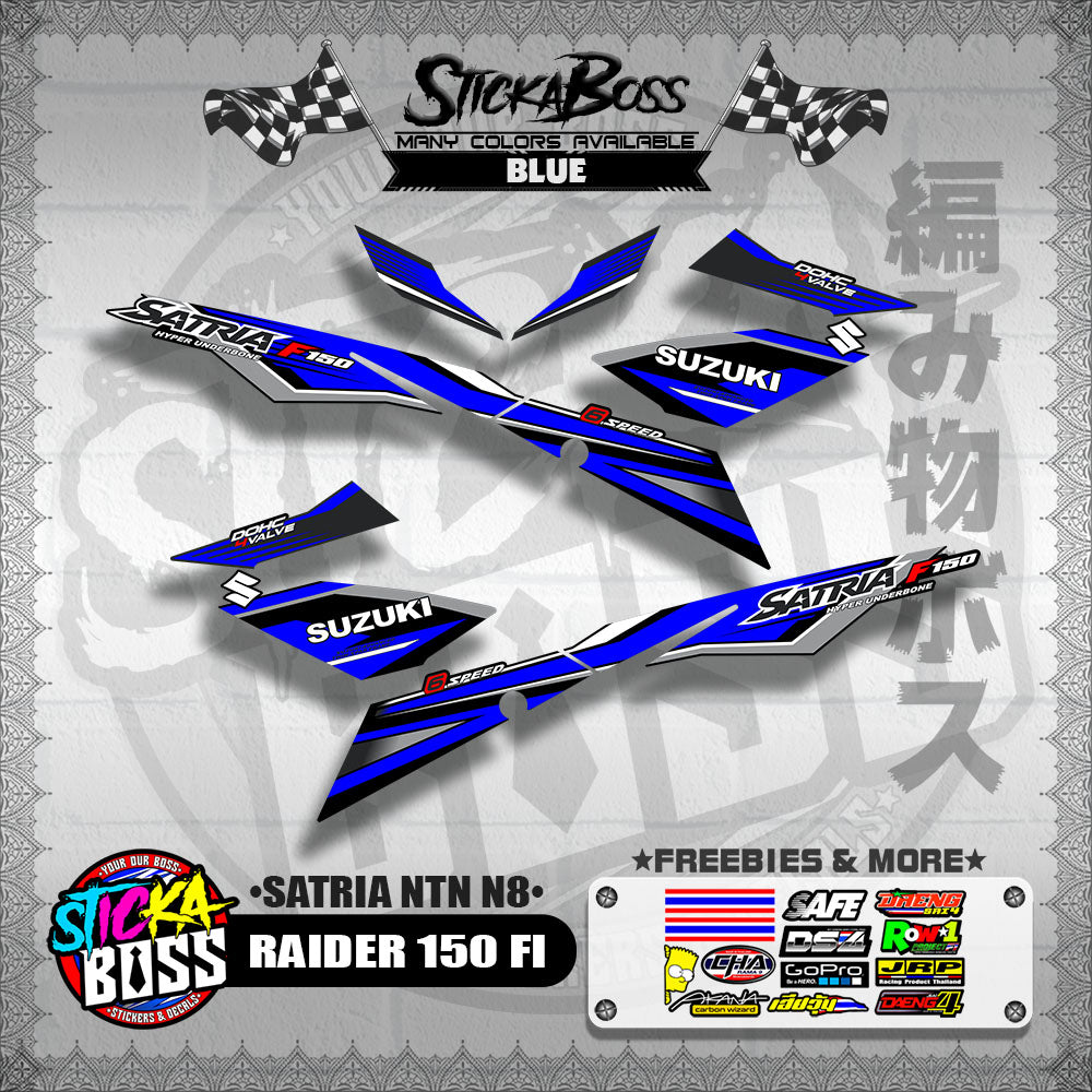 RAIDER 150 FI DECALS ( SATRIA NTN N8 )【WITH FREEBIES】