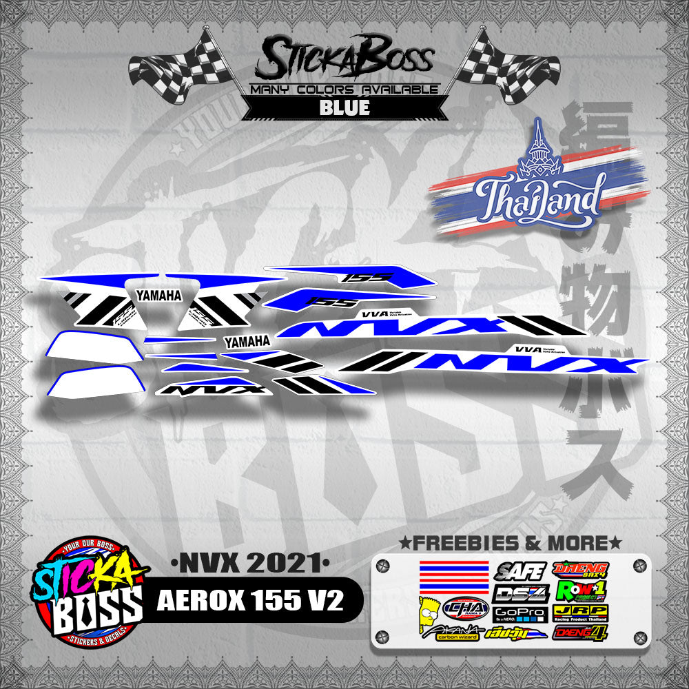 AEROX 155 V2 THAI DECALS ( NVX 2021 )【WITH FREEBIES】