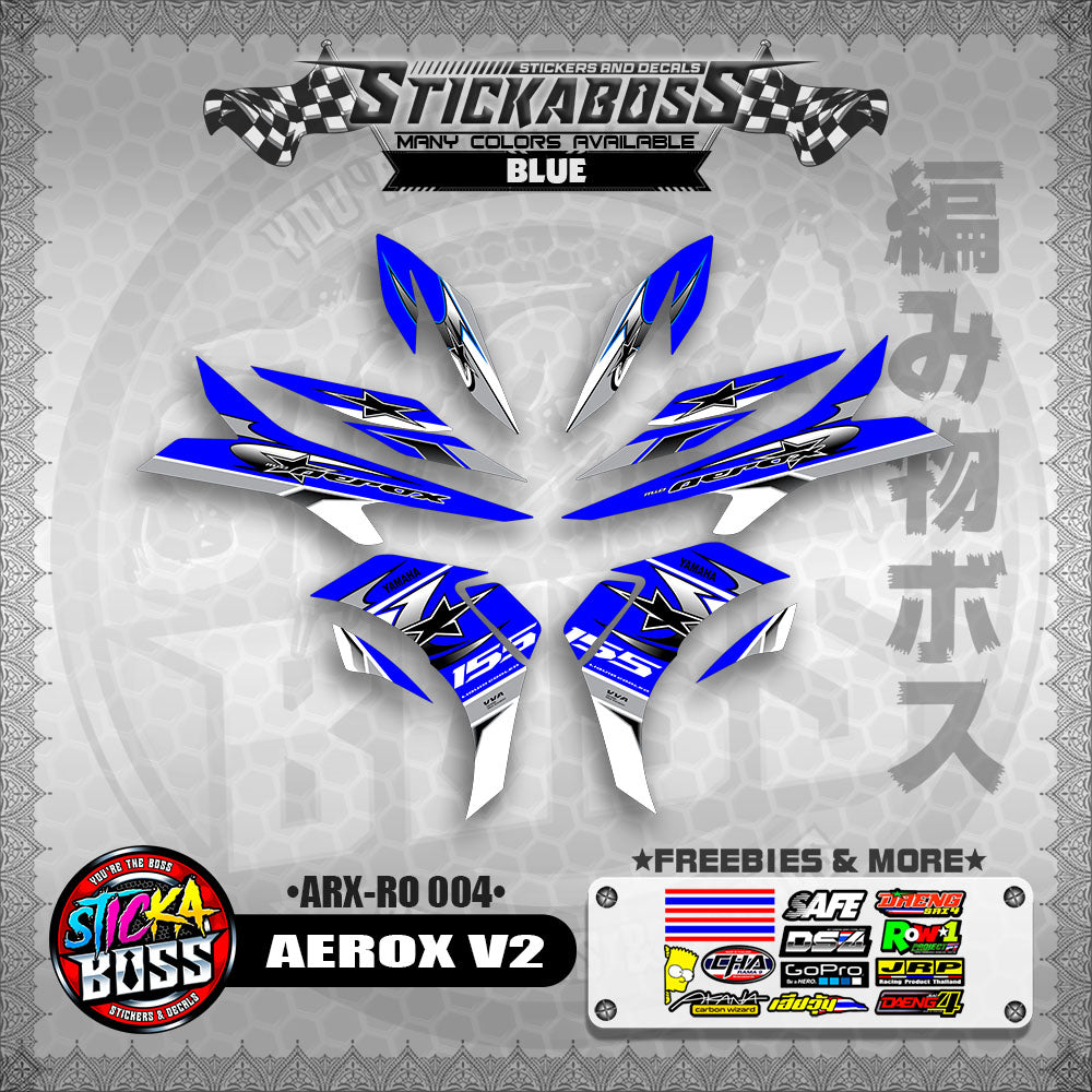AEROX V2 INDO CONCEPT STICKER DECALS (ARX-RO 004)【WITH FREEBIES】
