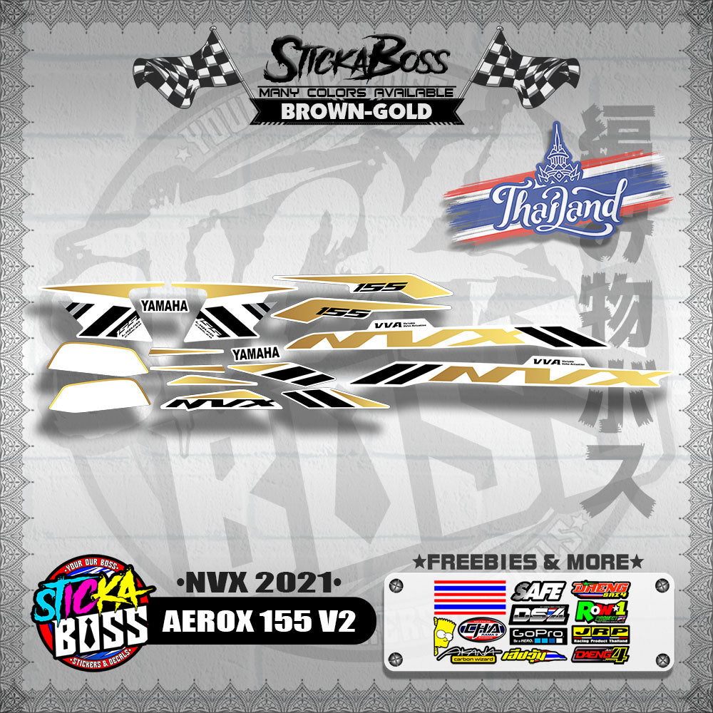 AEROX 155 V2 THAI DECALS ( NVX 2021 )【WITH FREEBIES】