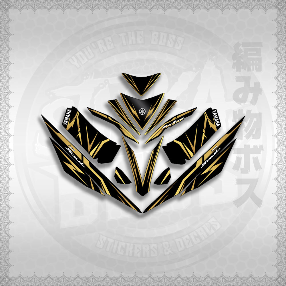 STICKER DECALS for MIO 4 (MIRGADE) By STICKABOSS (SOFIE LAMINATED WATERPROOF)