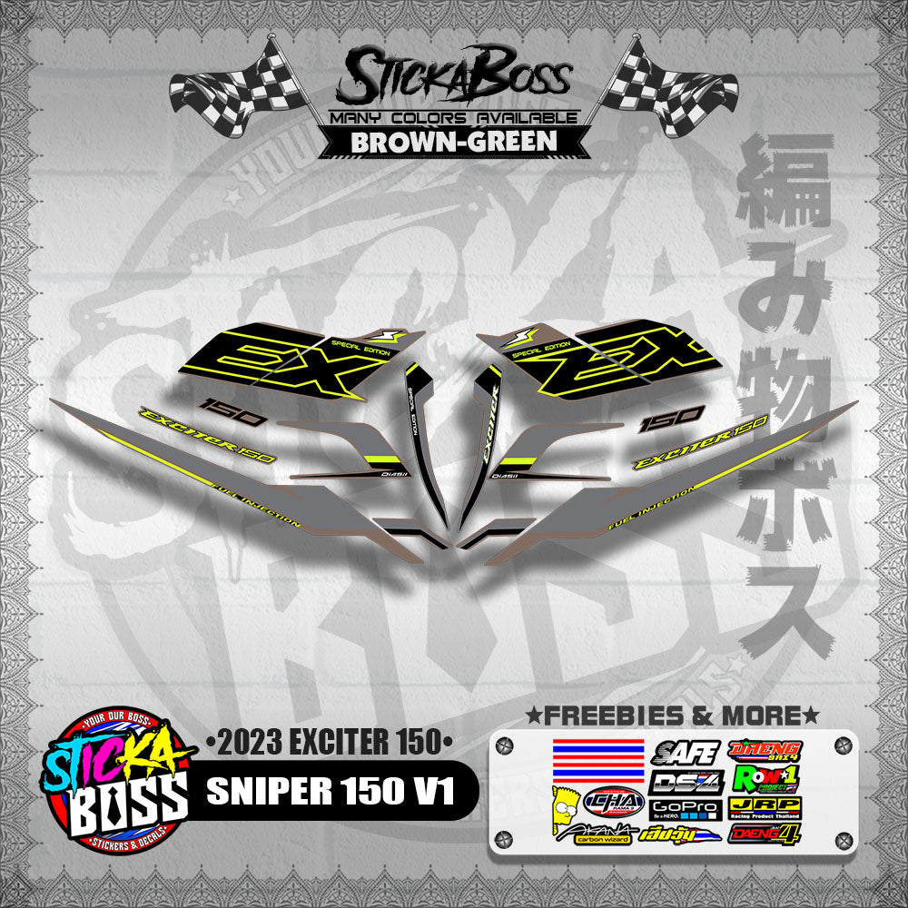 SNIPER 150 V1 VIETNAM DECALS ( 2023 EXCITER 150 )【WITH FREEBIES】