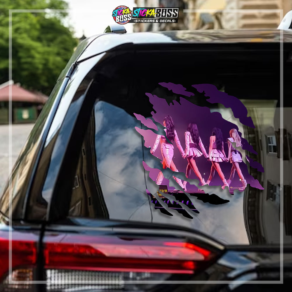 BLACKPINK | SCRATCH STICKER【VINYL PRINTED】( LAMINATED / WATERPROOF )