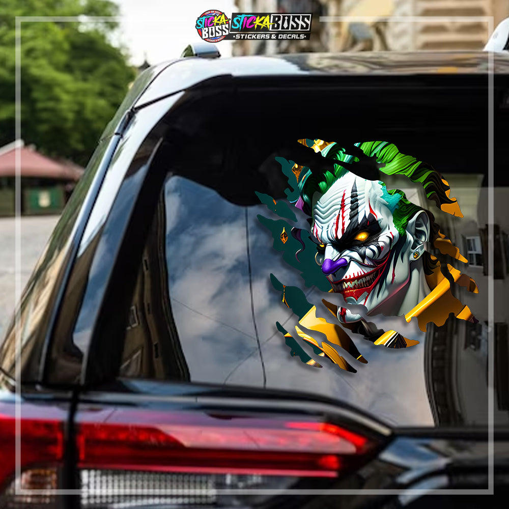 JOKER&HARLEY QUINN | ANIME SCRATCH STICKER【VINYL PRINTED】( LAMINATED / WATERPROOF )【Stickaboss】