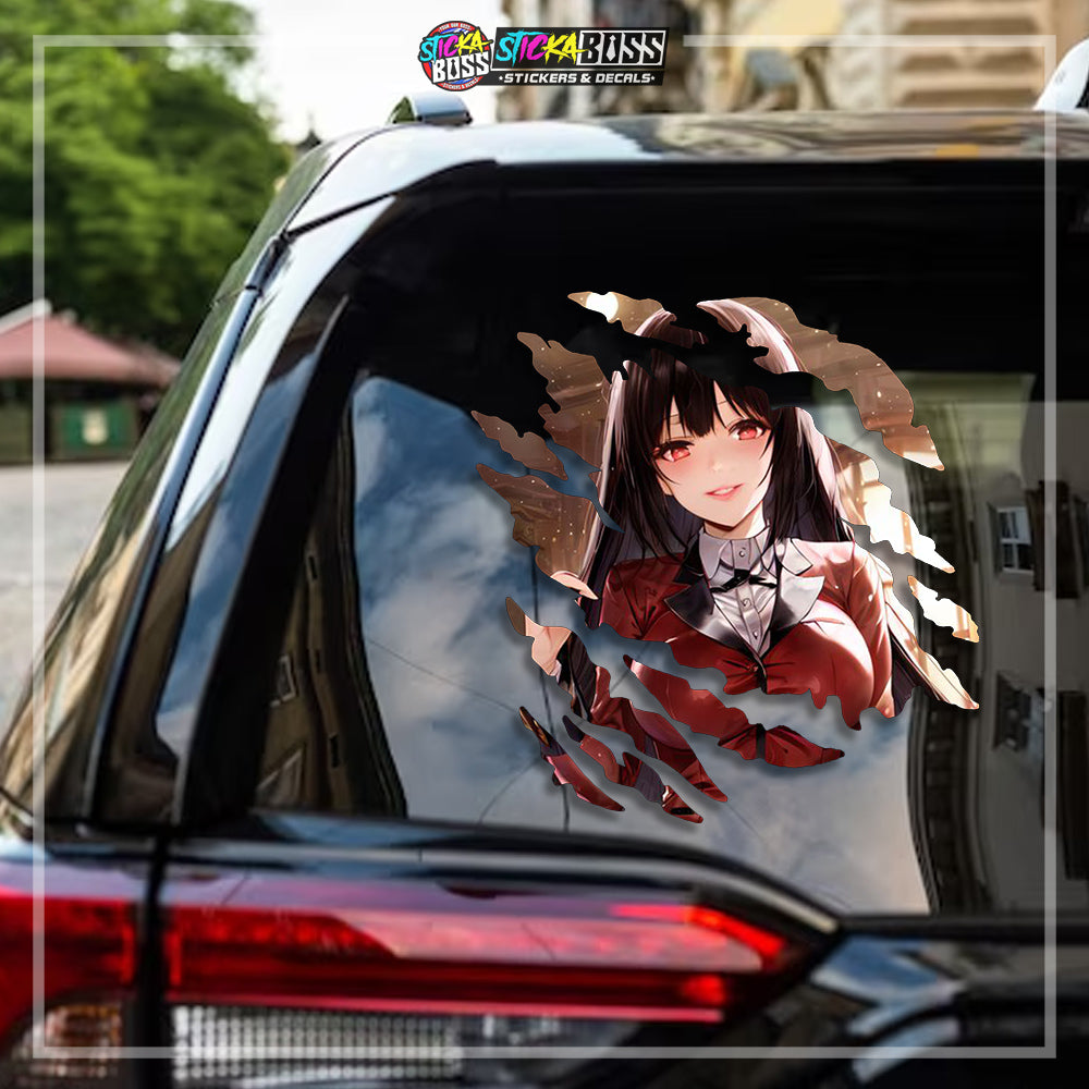 KAKEGURUI | ANIME SCRATCH STICKER【VINYL PRINTED】( LAMINATED / WATERPROOF )【Stickaboss】
