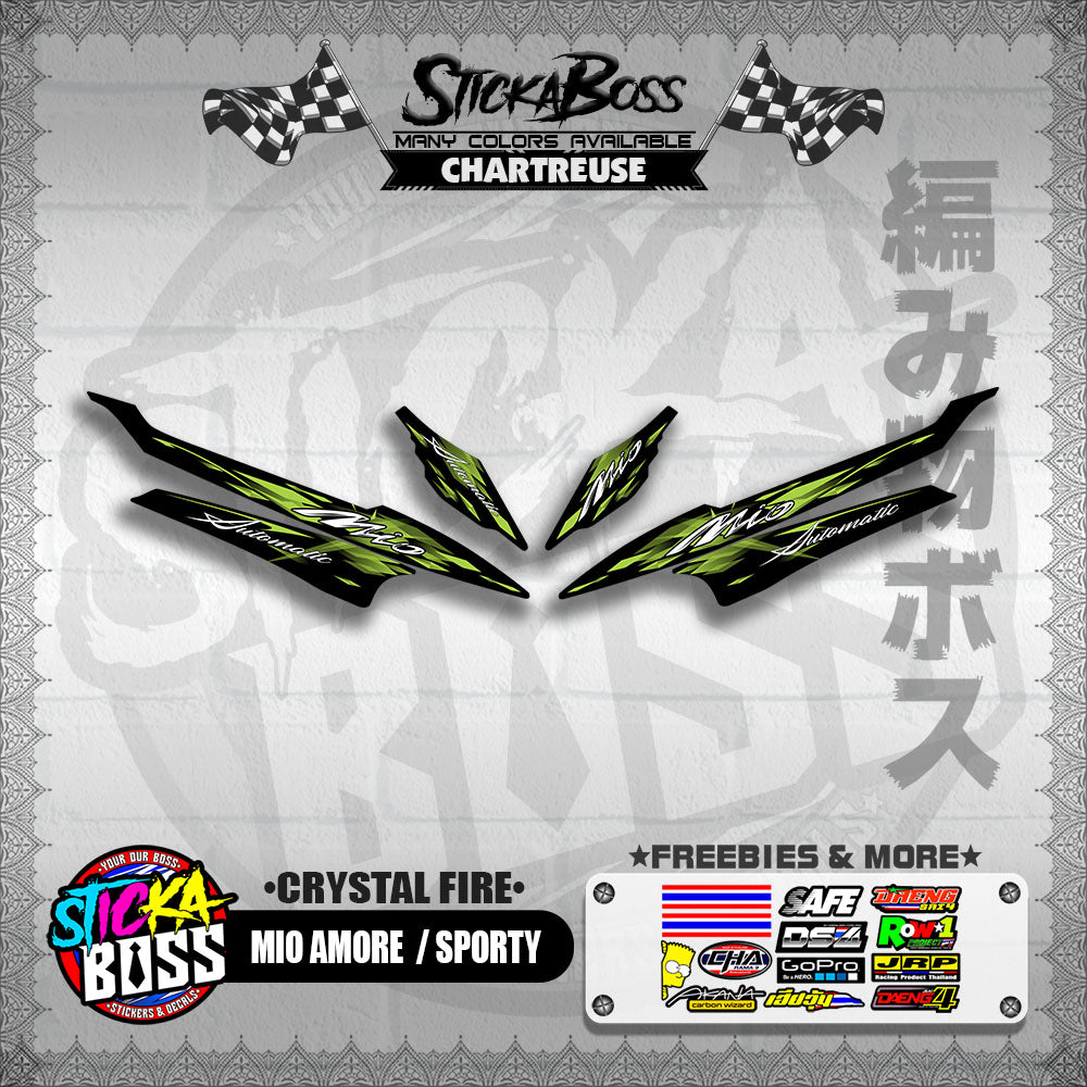MIO AMORE / SPORTY DECALS ( CRYSTAL FIRE )【WITH FREEBIES】
