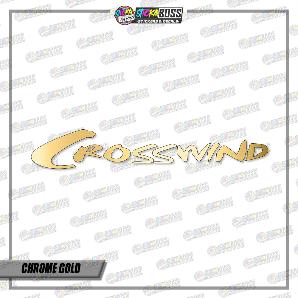 CROSSWIND (VINYL CUT-OUT STICKER DECALS )【Stickaboss】