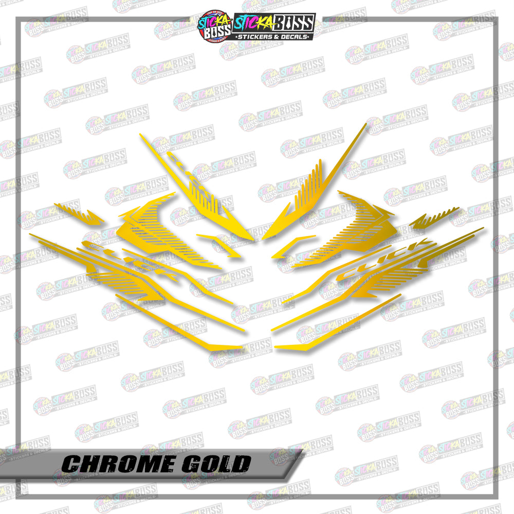 CLICK V3 CUT-OUT DECALS ( 002 CLICK SHARP STRIPPING )【Stickaboss】