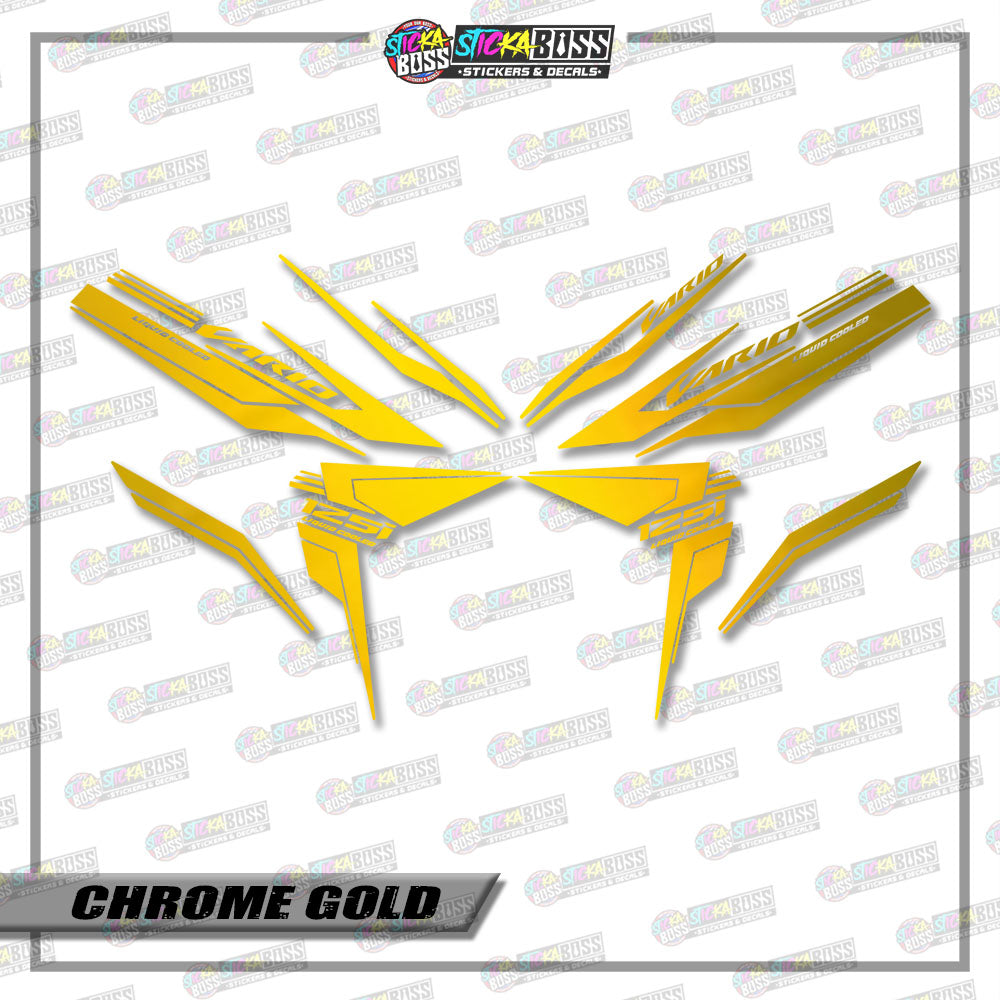 CLICK V3 CUT-OUT DECALS ( 001 MINIMALIST SHARP )【Stickaboss】