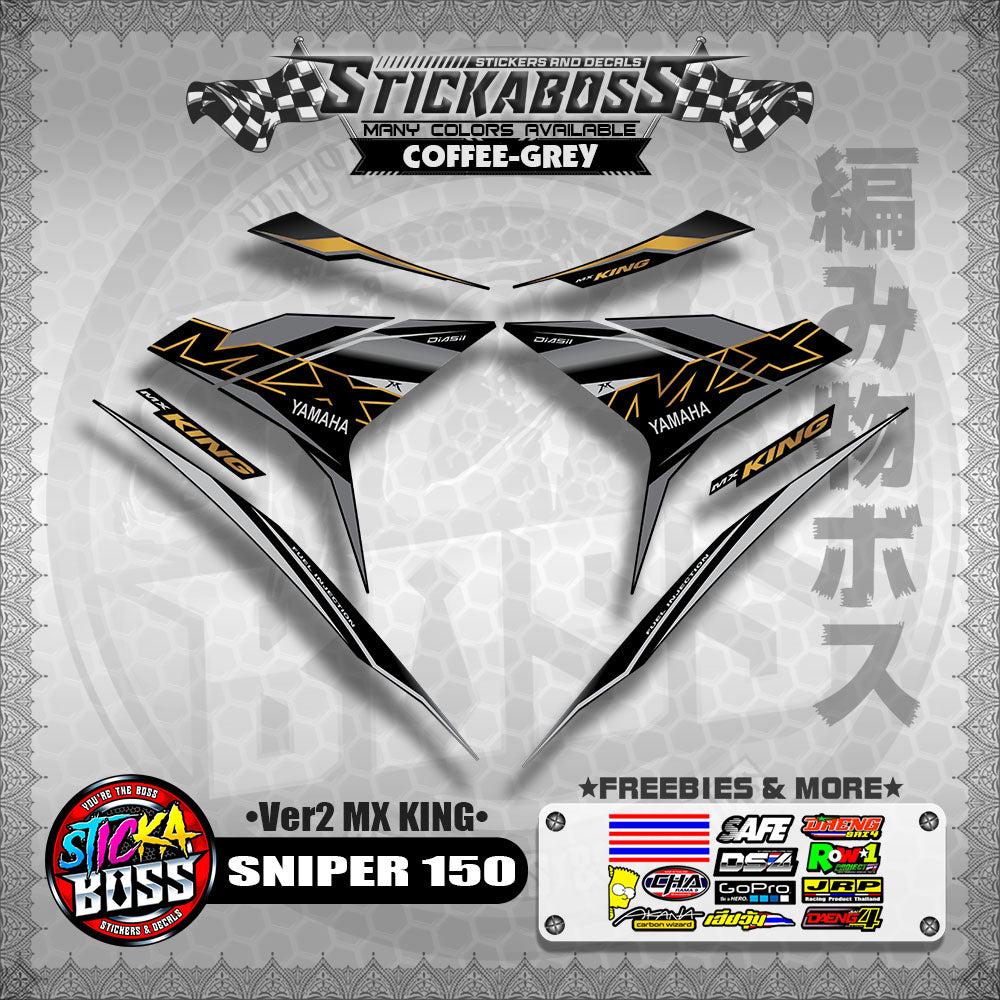 SNIPER 150 DECALS ( Ver2 MX KING )【WITH FREEBIES】MALAYSIAN CONCEPT/Y15ZR/EXCITER 150