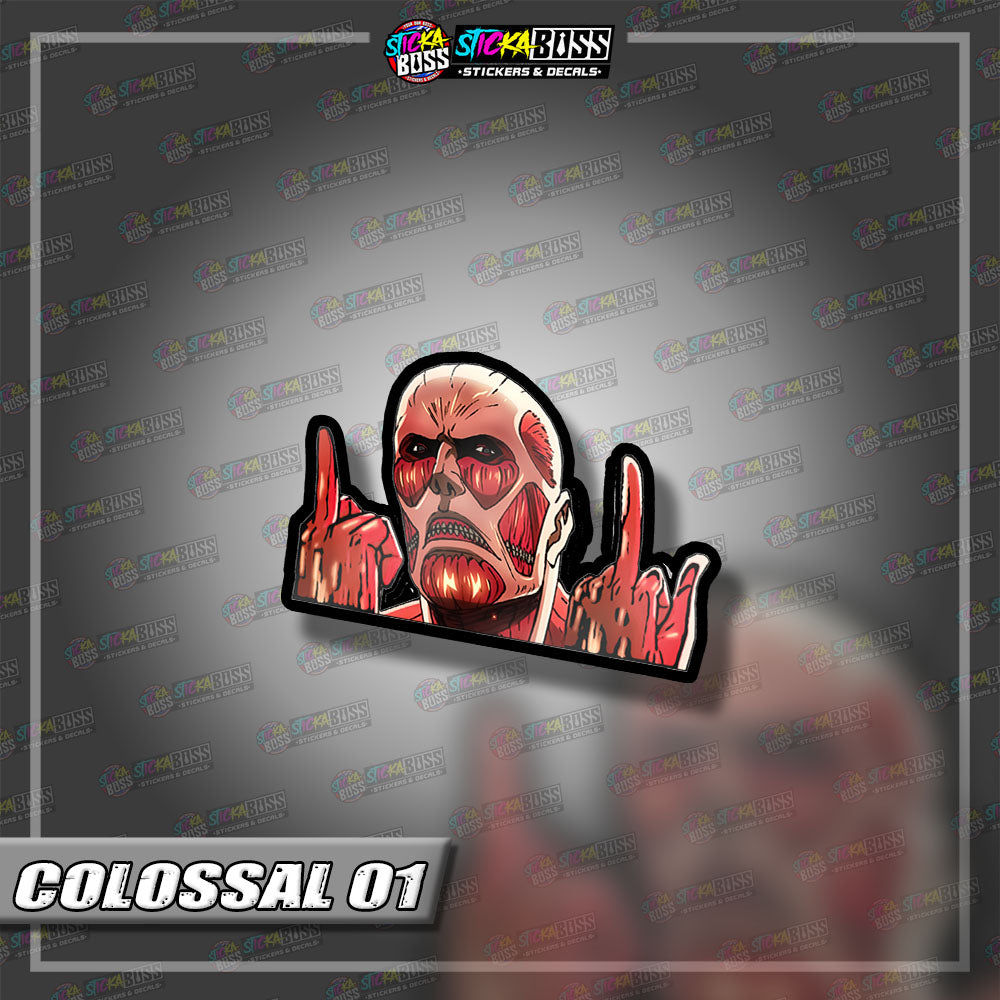 ATTACK ON TITAN | ANIME PEEKER STICKER【VINYL PRINTED】( LAMINATED / WATERPROOF )