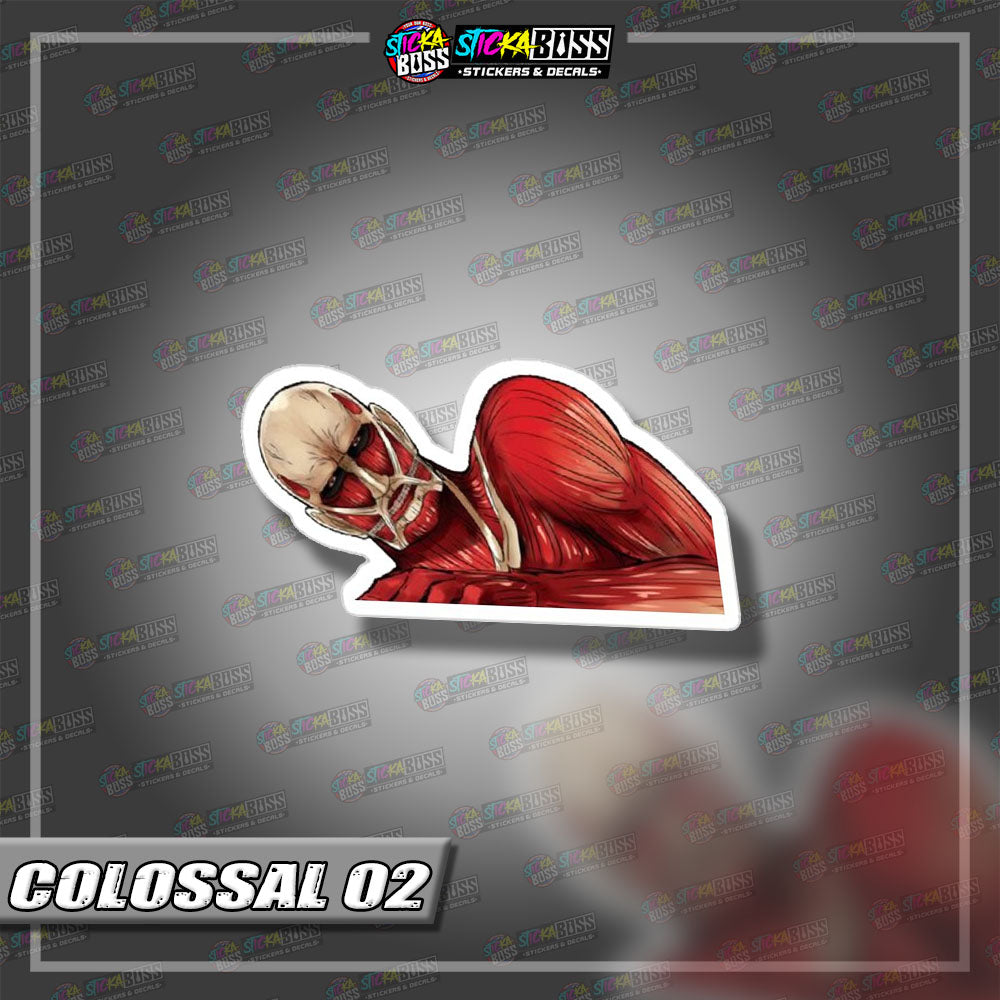 ATTACK ON TITAN | ANIME PEEKER STICKER【VINYL PRINTED】( LAMINATED / WATERPROOF )