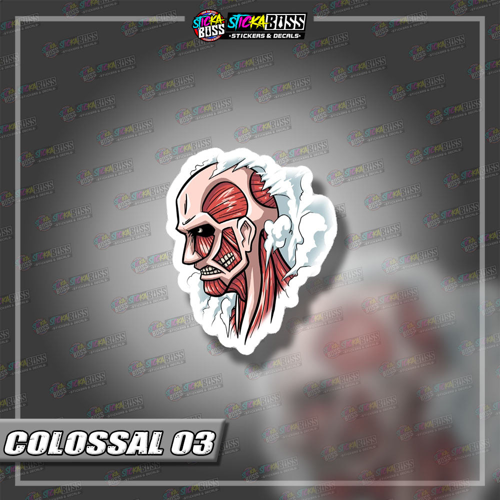 ATTACK ON TITAN | ANIME PEEKER STICKER【VINYL PRINTED】( LAMINATED / WATERPROOF )