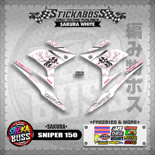 SNIPER 150 STICKER DECALS (SAKURA)【WITH FREEBIES】